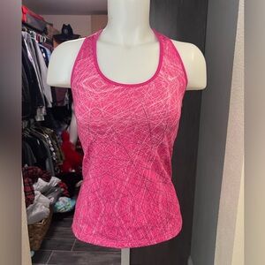 Nike Pink Workout Tank Top with Built in Sports Bra